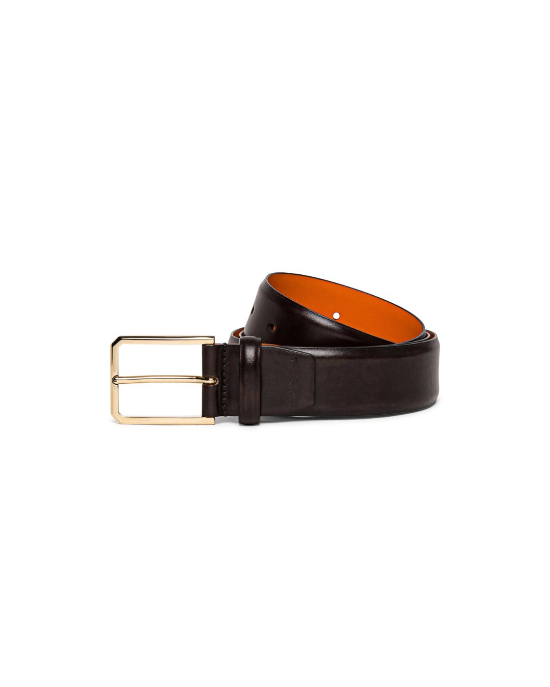 Ceinture réglable en cuir noir