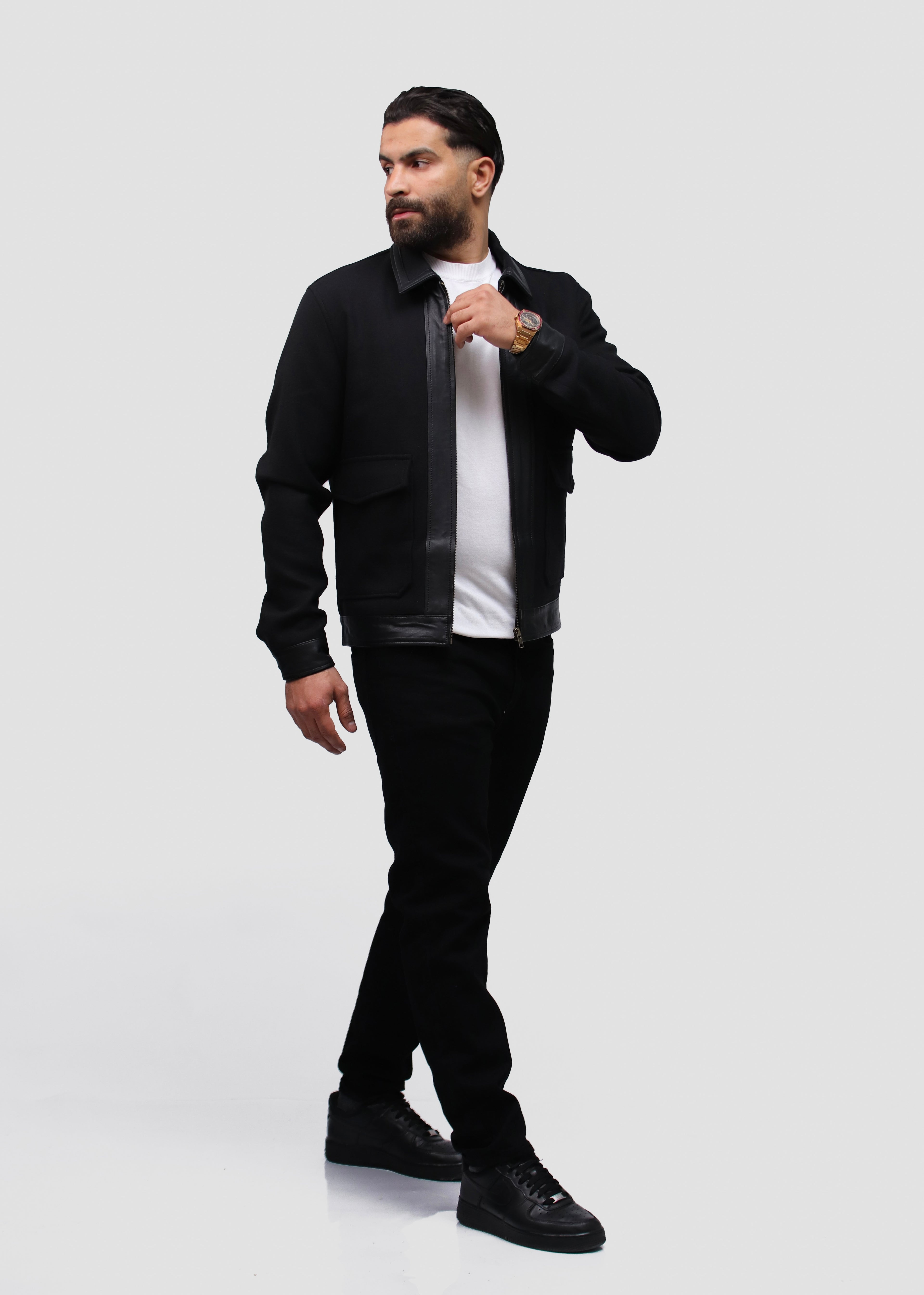 Veste en cachemire & cuir ɴ𝓸𝓾𝓿𝓮𝓵𝓵𝓮 𝓬𝓸𝓵𝓵𝓮𝓬𝓽𝓲𝓸𝓷