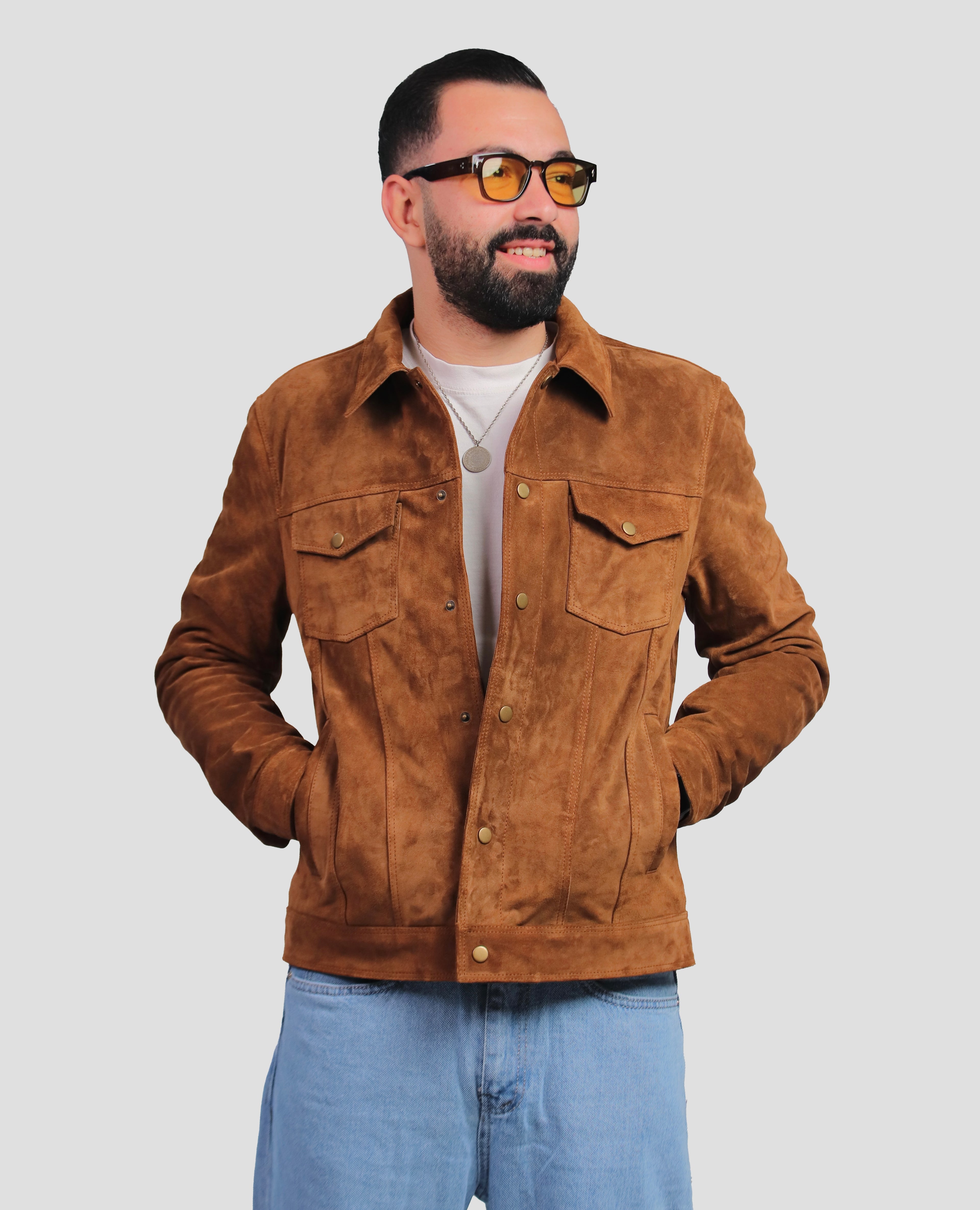 Veste en Daim Regular Fit  ɴ𝓸𝓾𝓿𝓮𝓵𝓵𝓮 𝓬𝓸𝓵𝓵𝓮𝓬𝓽𝓲𝓸𝓷