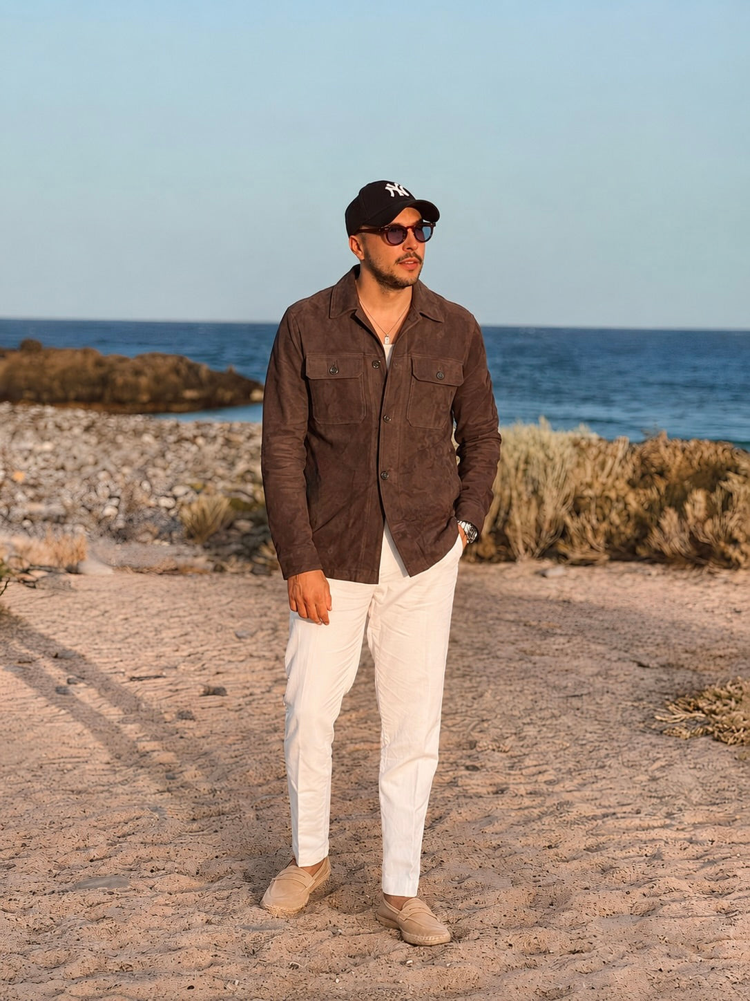 Sur-chemise en daim
