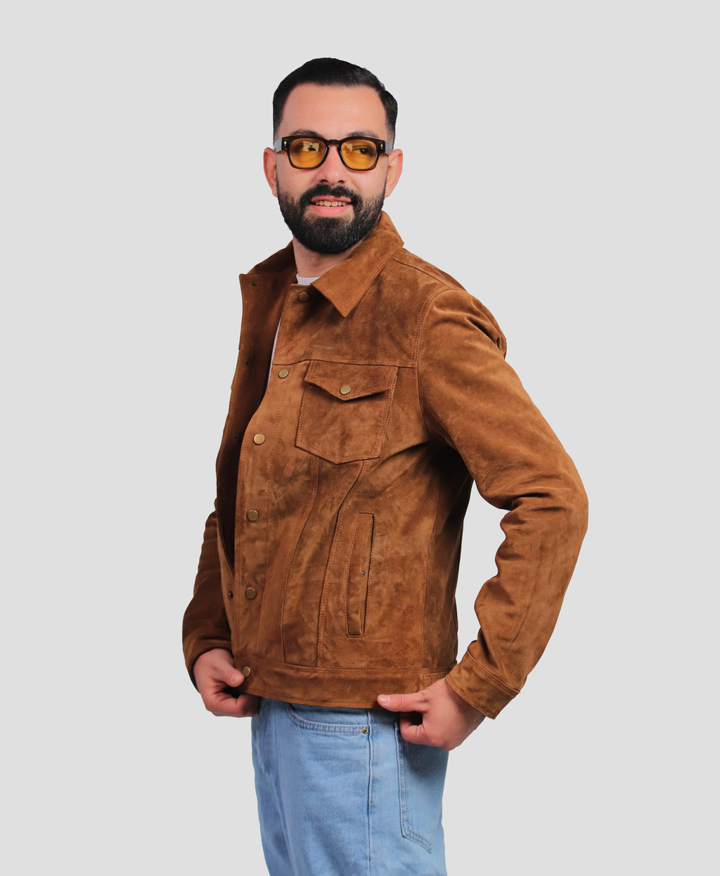 Veste en Daim Regular Fit  ɴ𝓸𝓾𝓿𝓮𝓵𝓵𝓮 𝓬𝓸𝓵𝓵𝓮𝓬𝓽𝓲𝓸𝓷