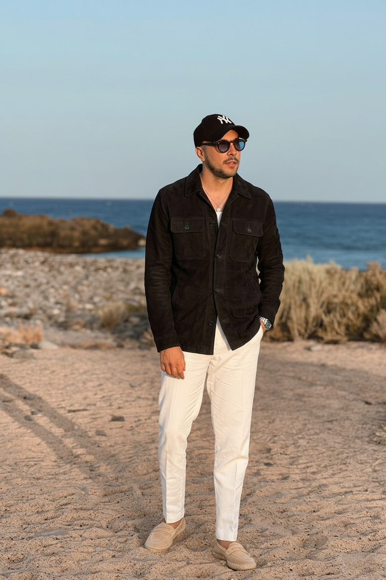 Sur-chemise en daim