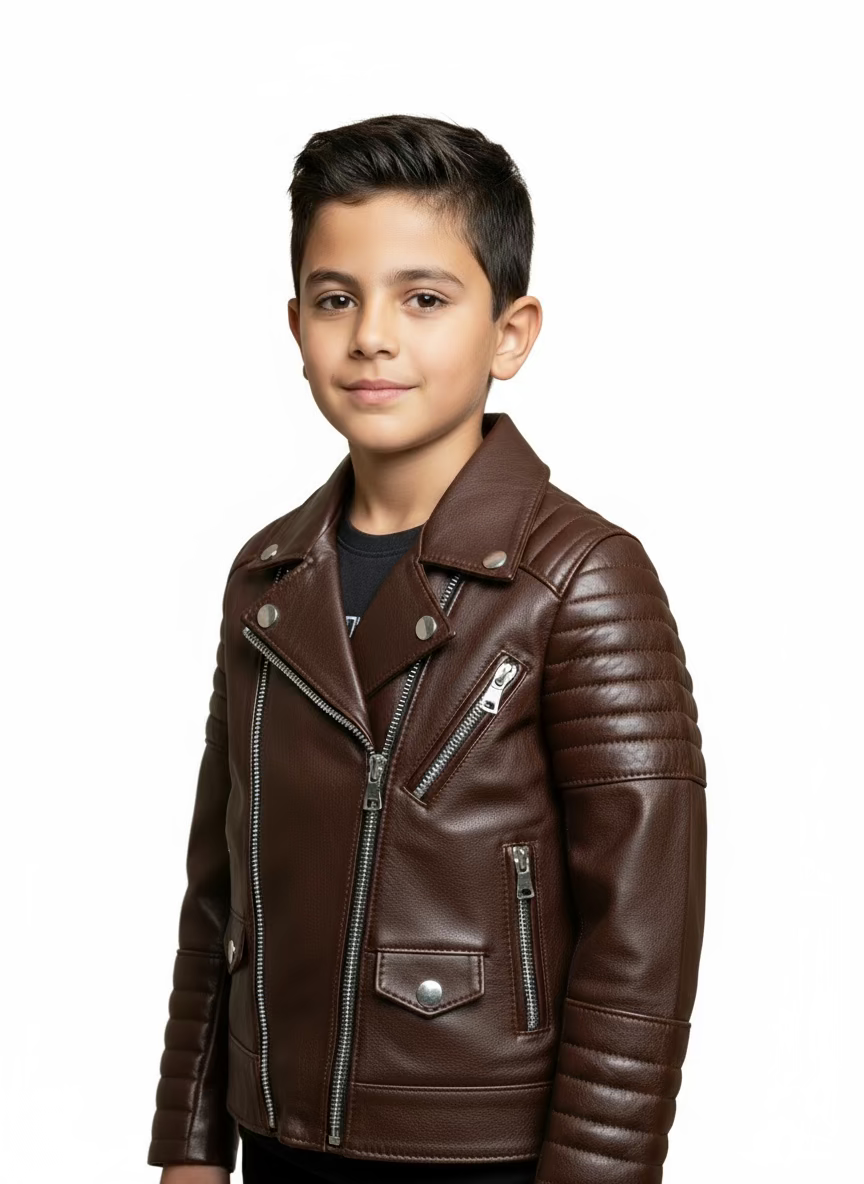 Petite perfecto cuir pour les enfants