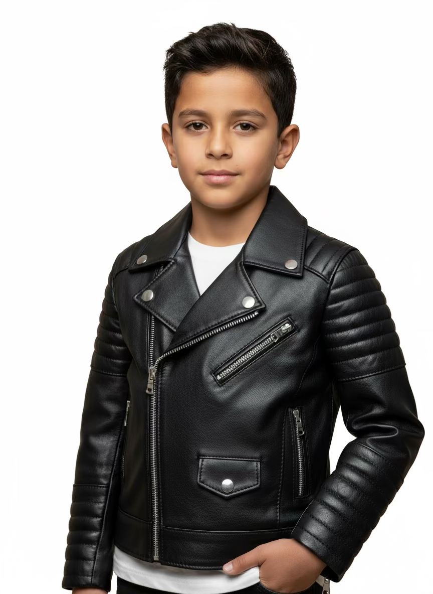 Petite perfecto cuir pour les enfants