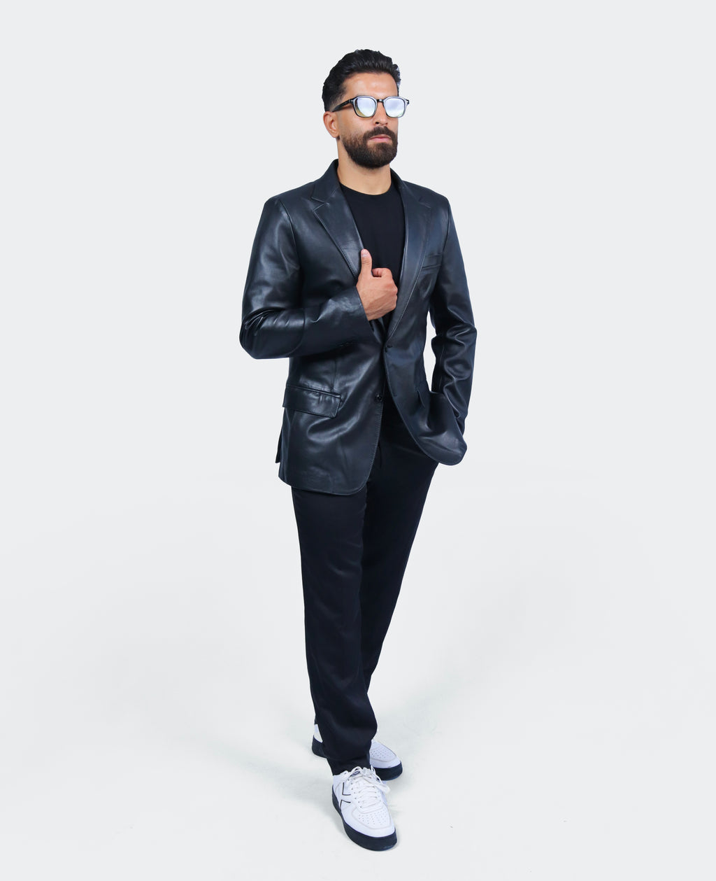 Veste noir en cuir