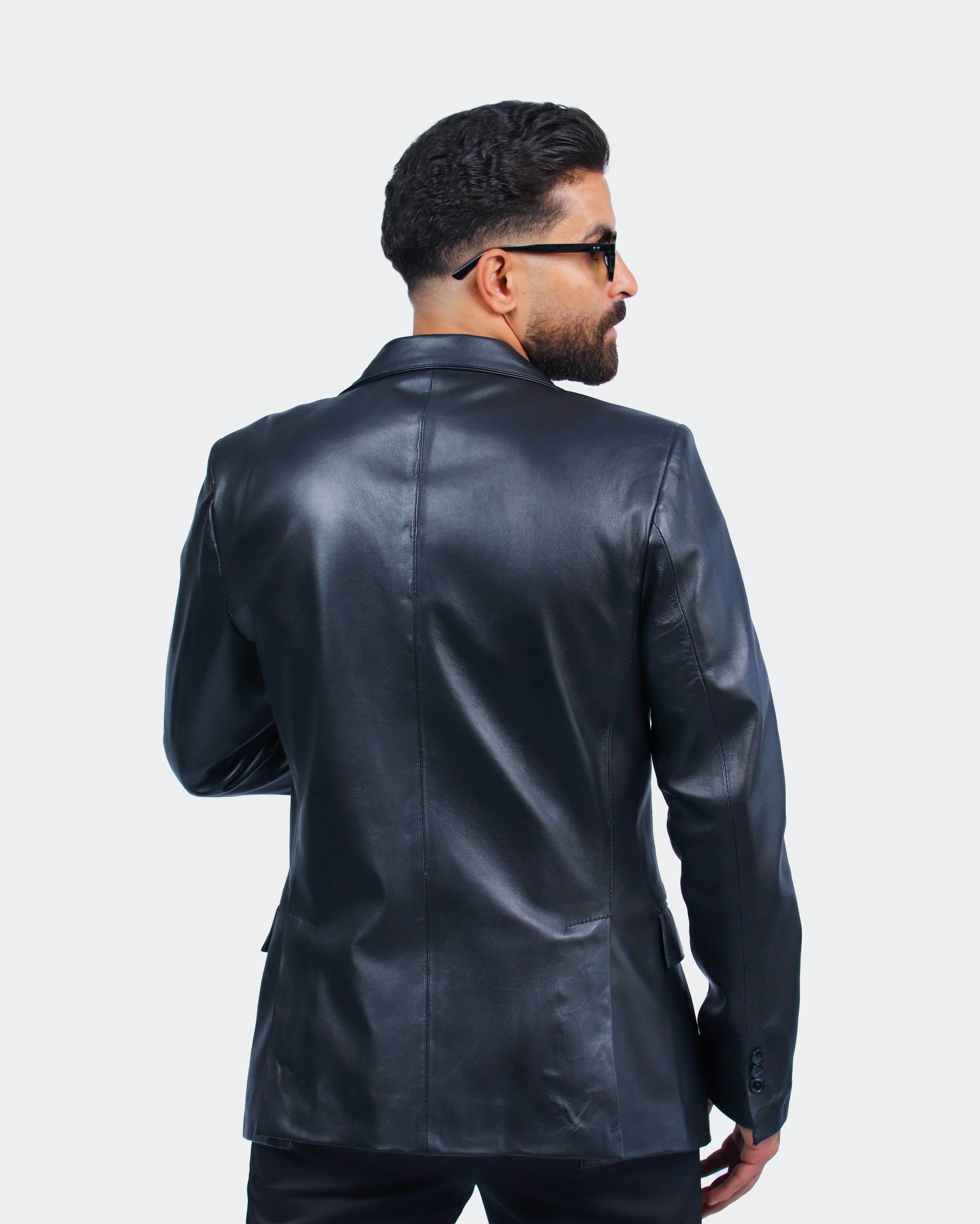 Veste noir en cuir